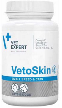 Vet Expert VetoSkin Small Breed&Cat для собак дрібних порід і кішок з дерматологічними порушеннями 60 капсул
