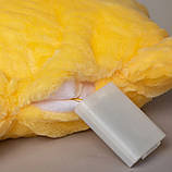 Подушка нічник Зірочка з підсвіткою 40x35 см жовта, фото 7