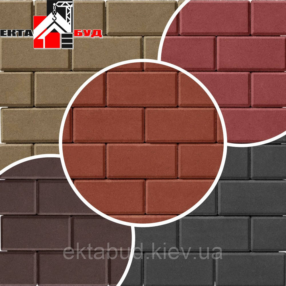 Тротуарна плитка БРУКІВКА 200х100 40мм