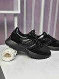 Кросівки жіночі Best Vak чорні з натуральної шкіри повсякденні спортивні, фото 7