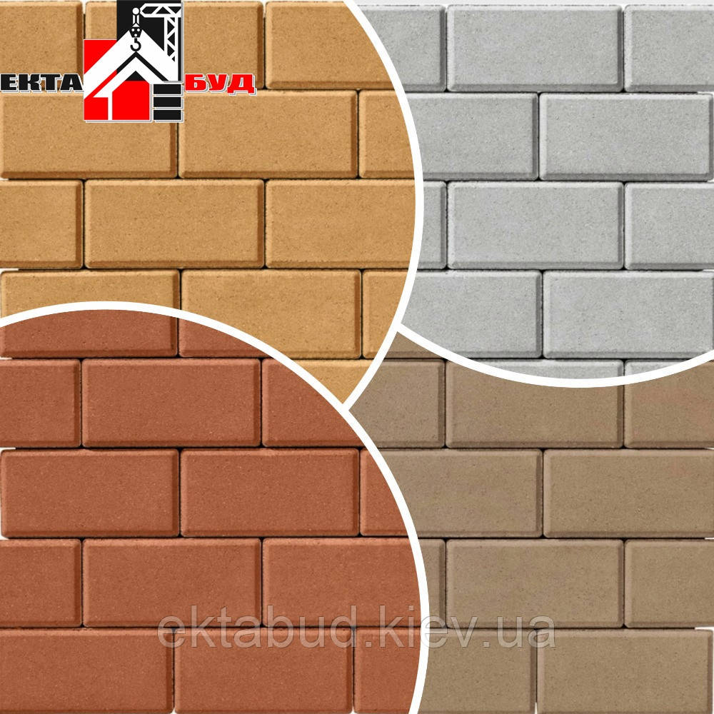 Тротуарна плитка БРУКІВКА 200х100 40мм