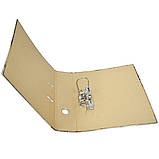 Папка-реєстратор картонна, А4, 70 мм, КРАФТ-покриття, металевий кант, фото 2