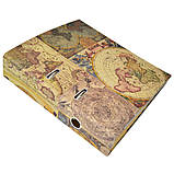 Папка-реєстратор картонна, А4, 70 мм, КРАФТ-покриття, металевий кант, фото 3