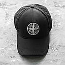 Чорна кепка бейсболка STONE ISLAND Form фіксацією на липучці розмір 54-58 унісекс, фото 9