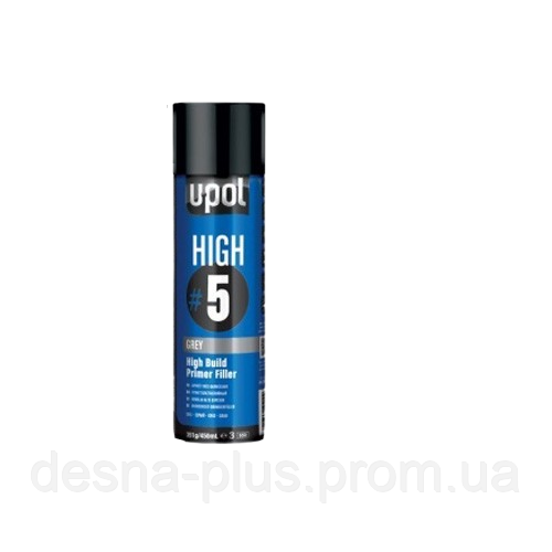 Ґрунт толстошаровий сірий U-POL HIGH#5 450 мл HIGHG/AL