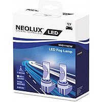 Комплект диодных ламп NEOLUX NH81116CW H8/H11/H16 PGJ19-1 10W 12V 6000K