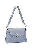 Женская голубая сумка на плечо David Jones компактная удобная сумка кросс-боди для девушки эко-кожа