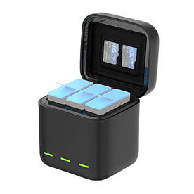 Заряджання GoPro 12 / 11 / 10 / 9 три слоти Telesin GP-BCG-901