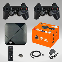 Игровая консоль TV-приставка M8 MINI 4K + 2 джойстиками и встроенные 10000 игры Android приставка TPS