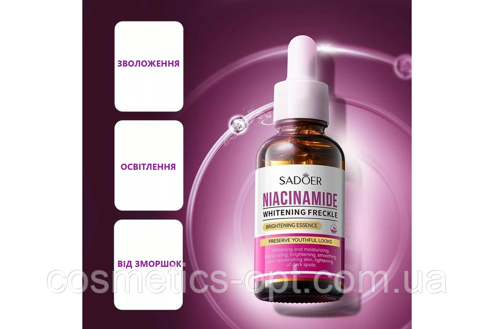 освітлювальна сироватка з ніацинамідом