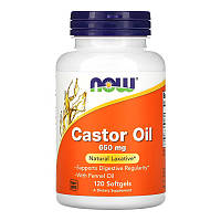 Касторовое масло NOW Castor Oil 650 mg (120 капс)