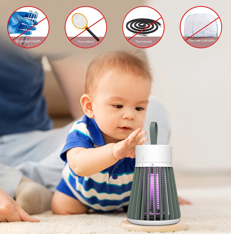 Електрична Лампа пастка від комарів та мух Фумігатор Знищувач від комах кращий товар