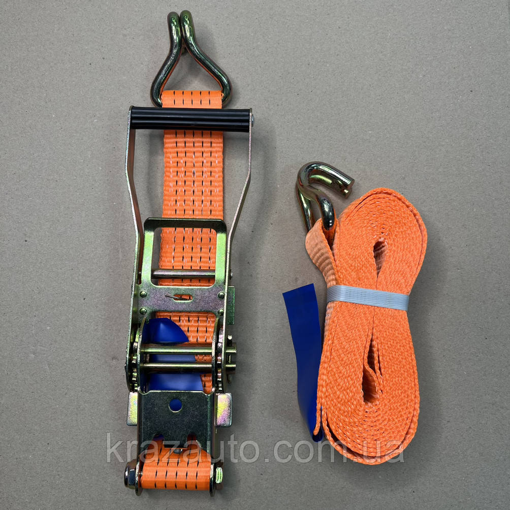 Стяжка вантажу, 5t. 50 mm.x5m.(0.5+4.5) пластик. ручка (ST-3919) 49051163490, фото 1