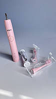 Аккумуляторная электрическая зубная щетка VGR V-806 ультразвуковая USB электрощетка 3 режима Розовая лучший
