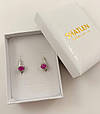 Сережки срібні з рубіном Е-152, фото 9