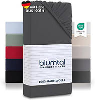 Простынь из джерси Blumtal Basics 90 x 200 см – сертифицированный Oeko-Tex, 100% хлопок, высота матраса до 25