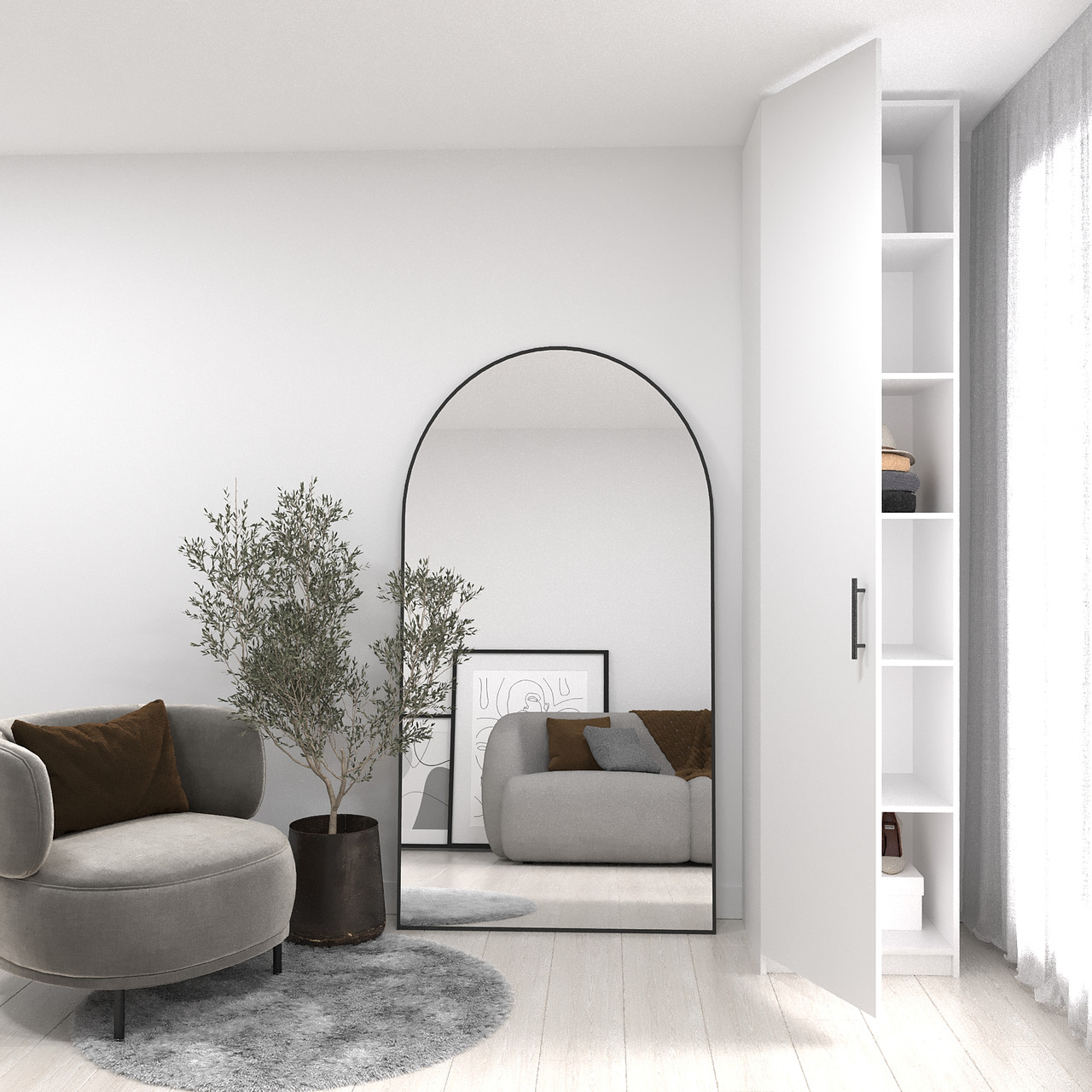 Шафа з полицями ДСП 2400х500х420 мм Білий, фото 1