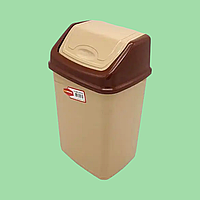 Ведро для мусора с качающейся крышкой Мусорное ведро пластиковое №1 4175 18*14,5 H 29 cm 4,2 л VarioMarket