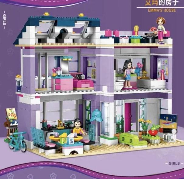 Конструктор для девочек "Кукольный домик-особняк"Girls на 737 деталей с движущимися элементами,3 фигурки SNM - фото 6 - id-p2186617927