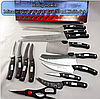 Набір кухонних ножів Miracle — професійне заточування, 13 предметів (ніж для м'яса, сиру, випічки, стейків), фото 2