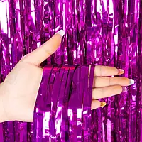 Фольгована шторка фуксія 1*2 метри Китай