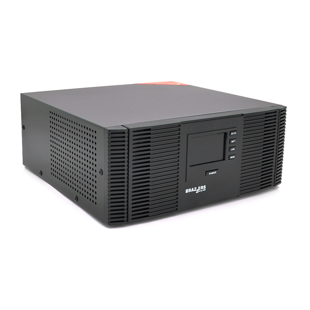 Гібридний інвертор BRAZZERS BRZ-SOLAR-1000, 1000VA/800W, 12V, ток заряда 10/20A, inverter100-290V,