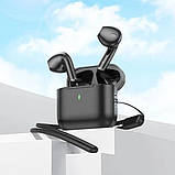 Бездротові навушники HOCO EW53 Lucky true wireless BT headset чорні, фото 3