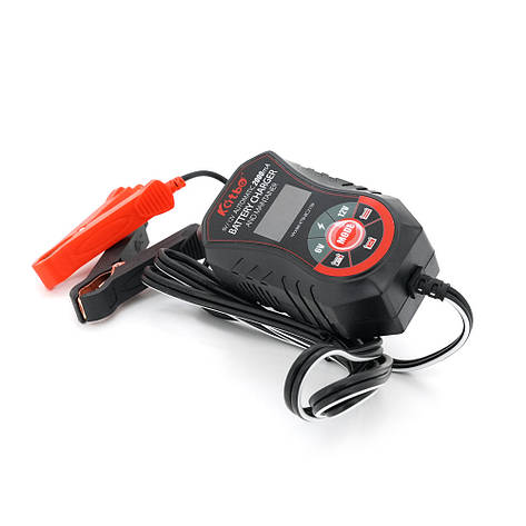 Автоматичний ЗП для акумулятора, Katbo KTB-BC2109 6 V / 12 V, 210-240 V, LCD, клеми (AGM/Gel/Lead), фото 1