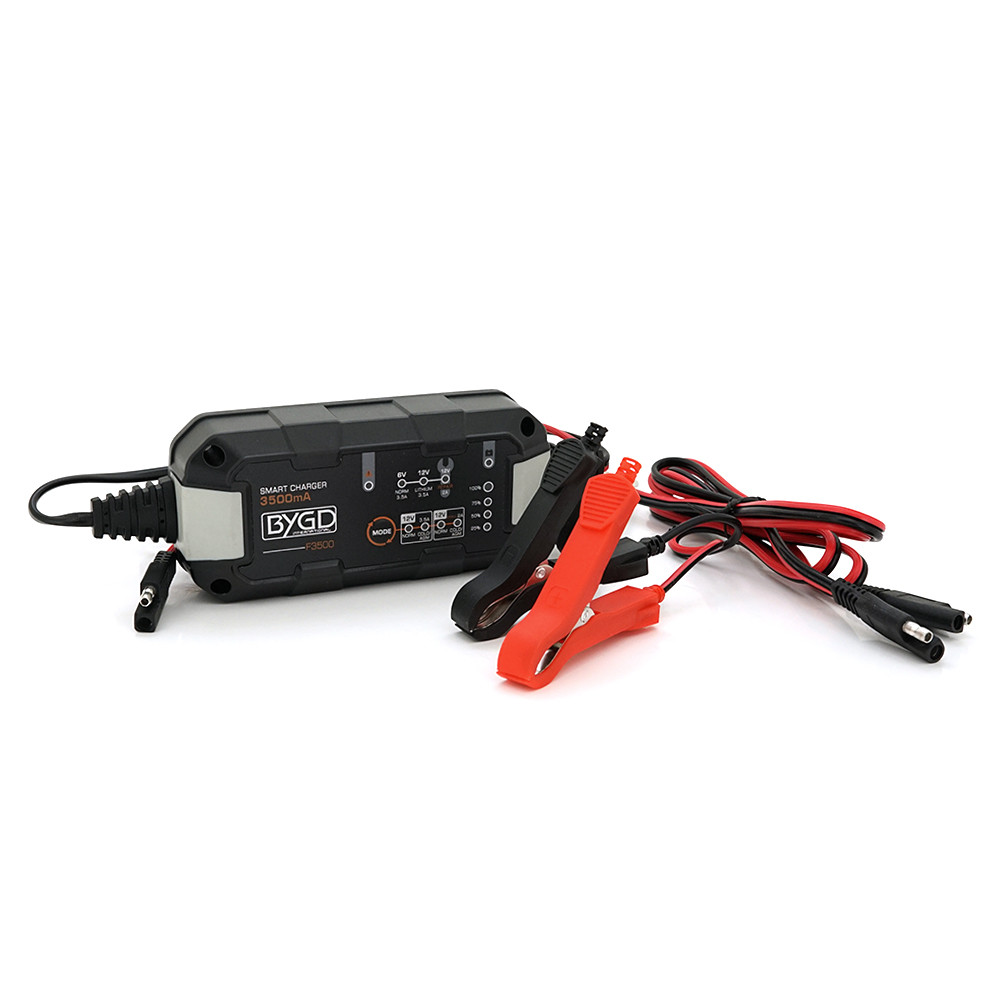 Автомобільний ЗП BYGD 6V/12V,220-240A,3.5А, LED-індикація, клеми (AGM/GEL/Lead)