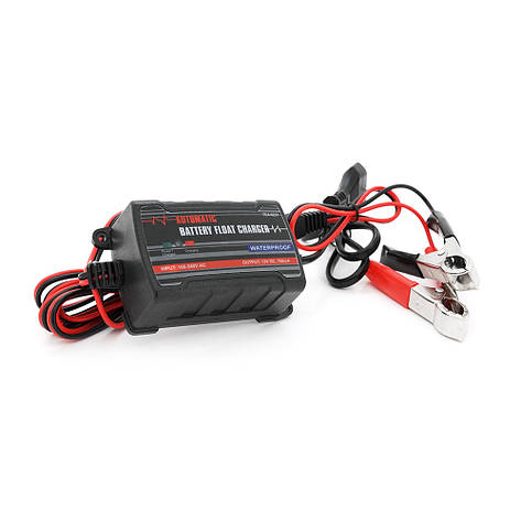 Автоматичний ЗП для акумулятора 6V/12V, Merlion TE4-023, 100-240V,0,75A, клеми (AGM/GEL/Lead), фото 1