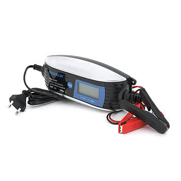 Автоматичний ЗП для акумулятора Foxsur FBC061200840 6/12V,100-240V,4A, LCD, клемами (AGM/GEL/Lead), фото 1