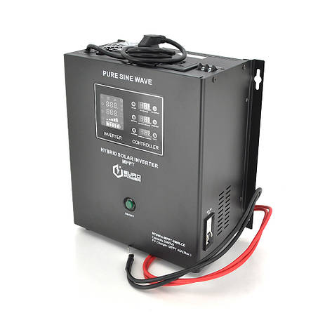 Гібридний інвертор Europower RTSWm-MPPT-2000LCD, 1400W, 24V, струм заряду 10A, 140-275V, MPPT (20/40А,, фото 1
