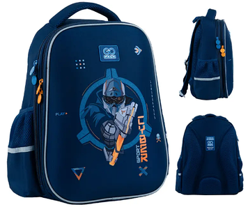 Ранець каркасний "GoPack" Education Cyber Game 2від.,2карм. №GO24-165M-8(6)