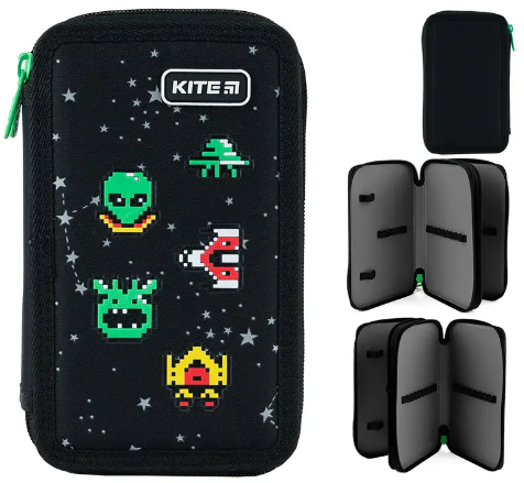 Пенал "Kite" UFO 2від.,б/н №K24-623, фото 1