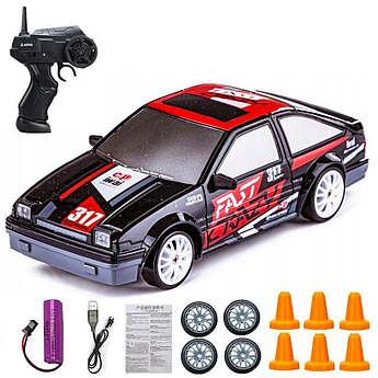 Машинка для дріфту на радіокеруванні 1:24 Toyota AE86 Sprinter Trueno 4WD 1 акумулятор