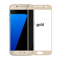 3D стекло для Samsung Galaxy S7 SM-G930 на весь экран Gold