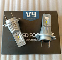 Комплект LED ламп по размеру штатных V9mini H7 12-24V 26W/set 6500K +100% вместо галогенных ламп