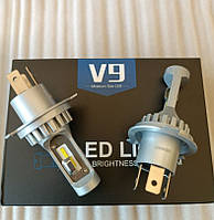 Комплект LED ламп по размеру штатных V9mini H4 12-24V 26W/set 6500K +100% вместо галогенных ламп