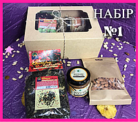 Арахисовая паста с шоколадом и медом+чай на подарок оригинальный набор любимым на праздники SNM