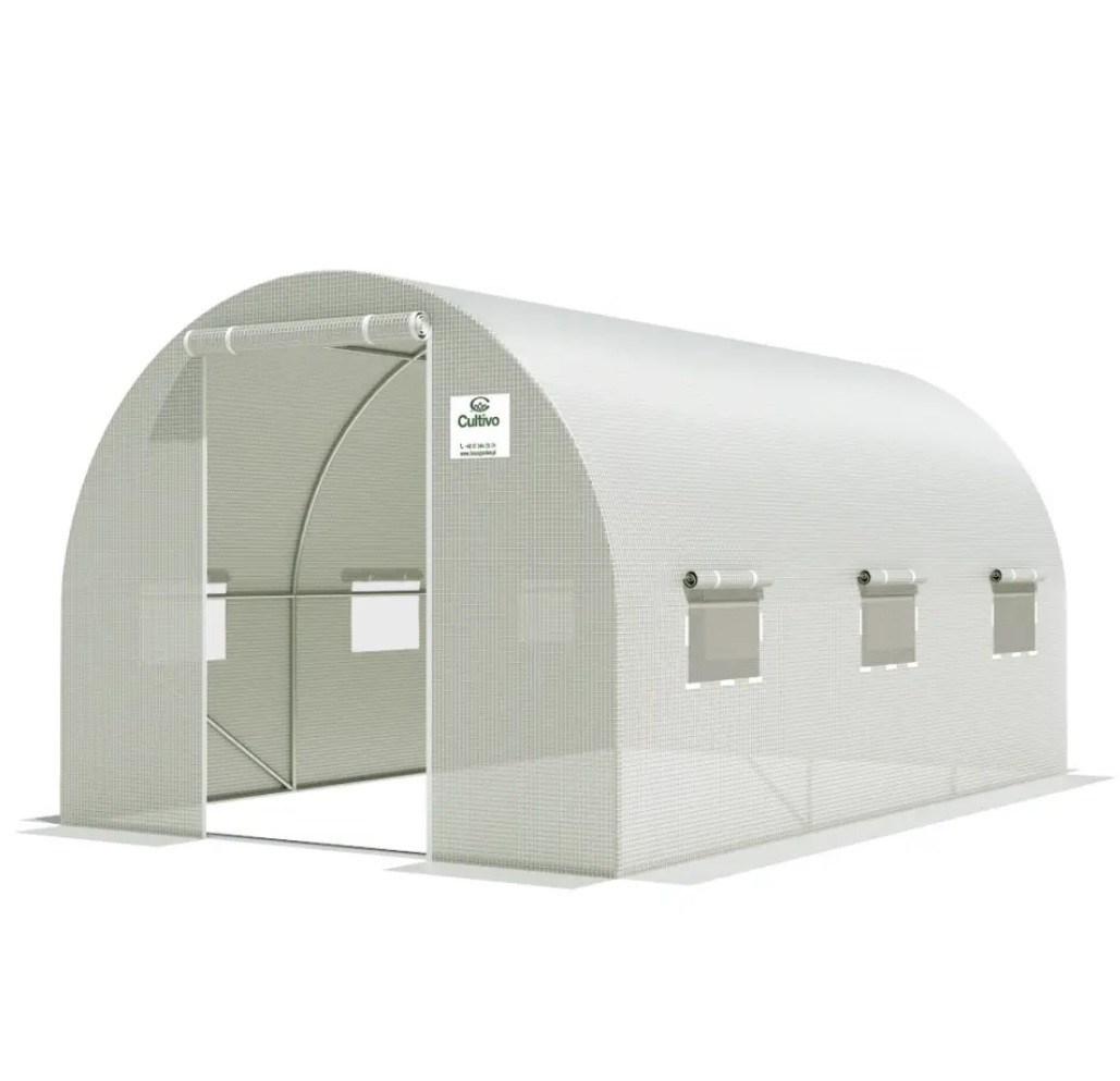 Садова теплиця (парник) 2,5x4x2 м Focus Garden Польща біла