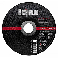 Круг відрізний Hetman для металу 41 14А 125 1,0 22,23 + неірж диск на болгарку гетман