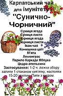 Ягодно-травяной сбор для укрепления иммунитета "Карпатский землянично-черничный", 130 грамм Код/Артикул 111