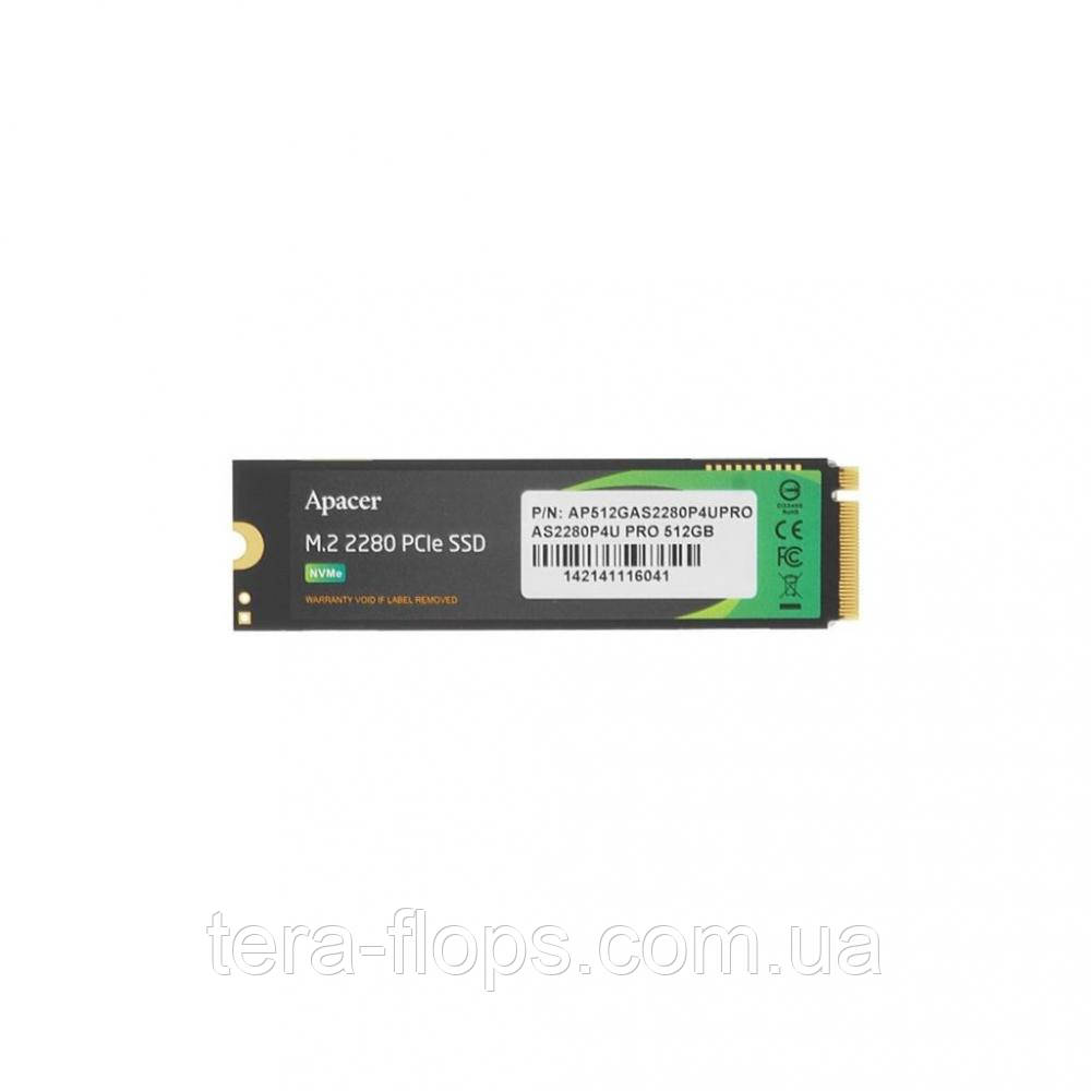 SSD M.2 накопичувач Apacer AS2280P4U Pro 512GB (AP512GAS2280P4UPRO-1)