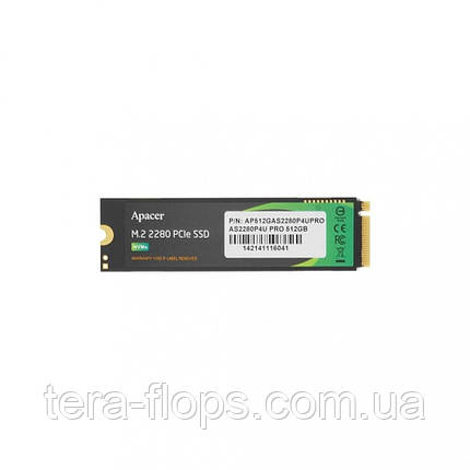 SSD M.2 накопичувач Apacer AS2280P4U Pro 512GB (AP512GAS2280P4UPRO-1), фото 2