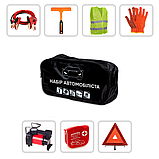 Сумка тих. допомоги Набір автомобіліста технічної допомоги з компресором 8 предмет, фото 6