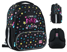 Ранець каркасний "GoPack" Education Pink Power 2від.,3карм. №GO24-597M-2(8)