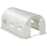 Садова теплиця (парник) 2,5x4x2 м Focus Garden Польща біла (2 дверей), фото 4