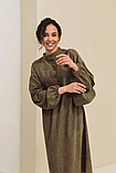 Замшеве демісезонне плаття вільного крою з поясом та широкими рукавами 42-52 розміри різні кольори, фото 5