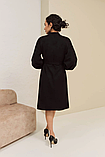 Замшеве демісезонне плаття вільного крою з поясом та широкими рукавами 42-52 розміри різні кольори, фото 8