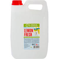 Засіб для ручного миття посуду Lemon Fresh Прозорий 5 л (4820167001353) MM
